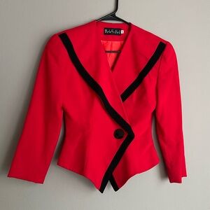 Red and Black Vintage Blazer